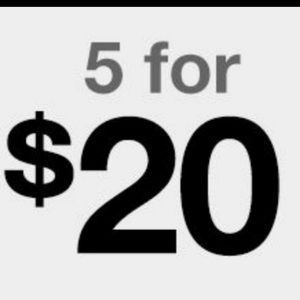 ⚡️5/$20 Deal⚡️